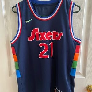 Nike Youth Philadelphia 76ers CITY Jersey #21 Joel Embid